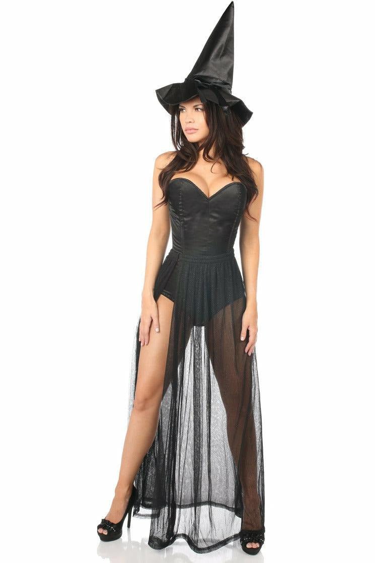 Lavish 3 PC Evil Witch Corset Costume.