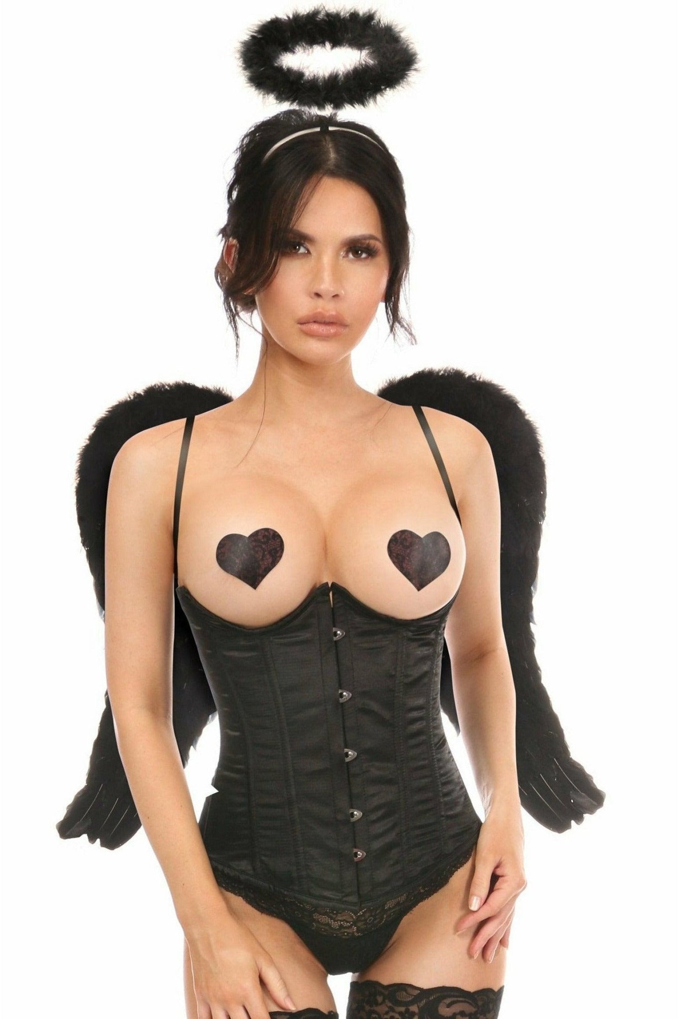 Lavish 3 PC Sexy Midnight Angel Corset Costume.