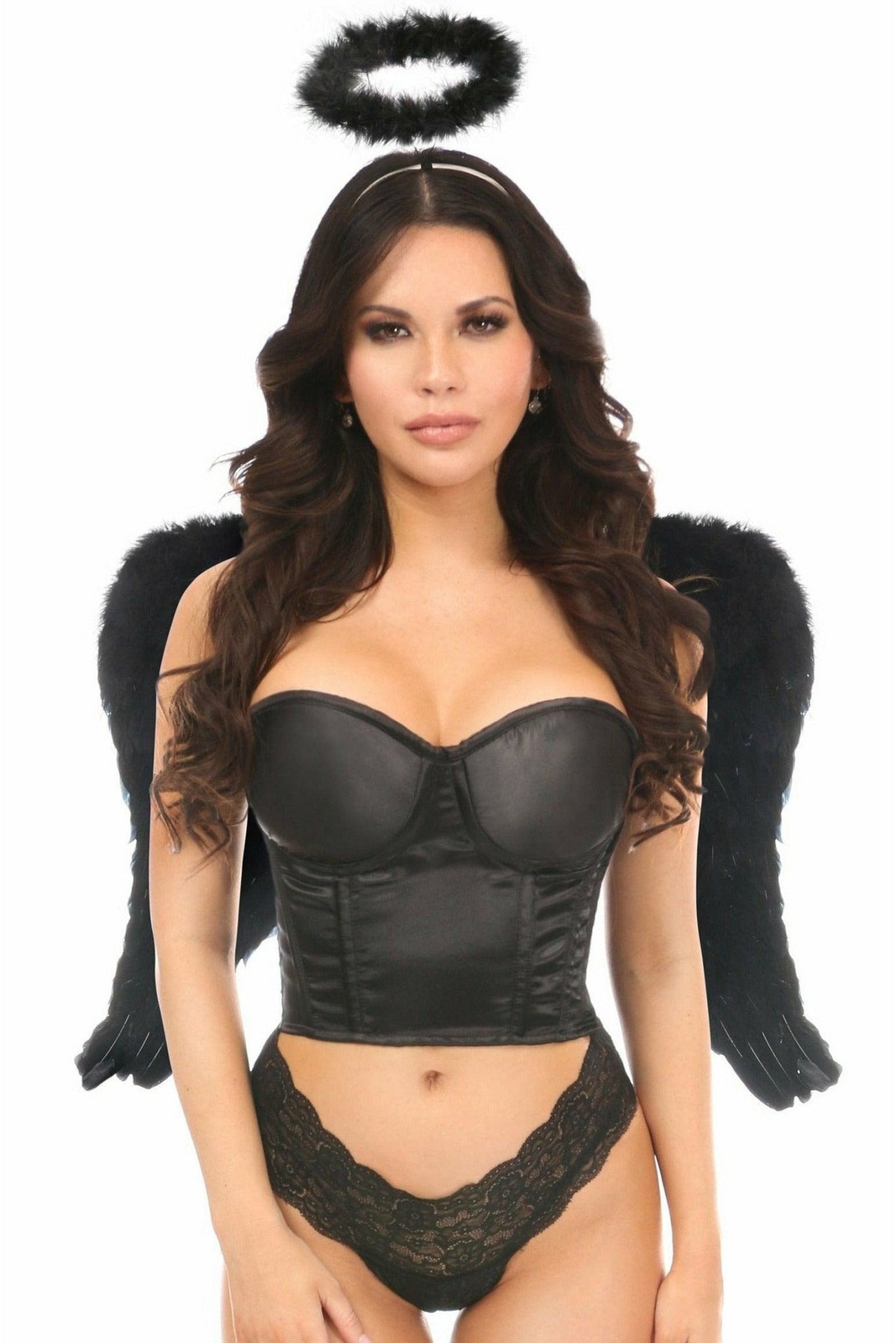 Lavish 3 PC Sexy Night Angel Corset Costume.