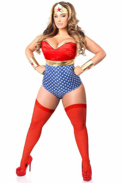Lavish 3 PC Sexy Superhero Costume.