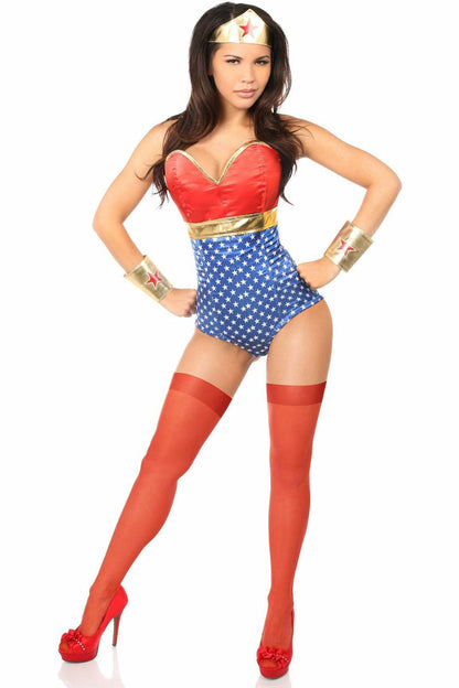 Lavish 3 PC Sexy Superhero Costume.