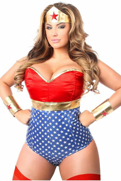 Lavish 3 PC Sexy Superhero Costume.