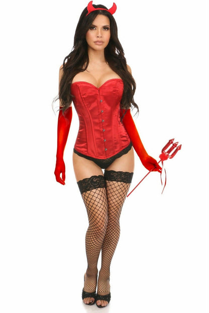 Lavish 4 PC Daring Devil Corset Costume.