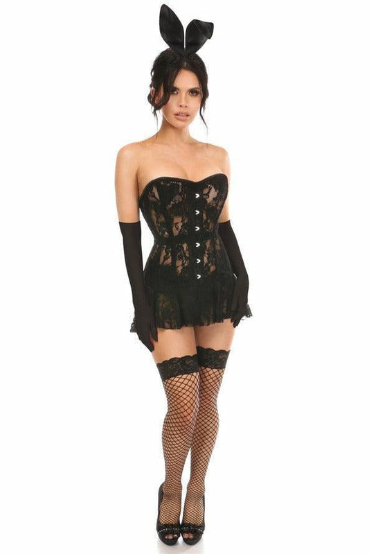 Lavish 4 PC Sexy Black Bunny Costume.