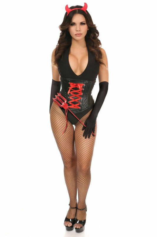 Lavish 4 PC Sexy Devil Corset Costume.