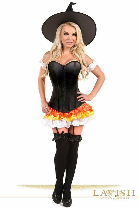 Lavish 4 PC Witch Corset Costume.