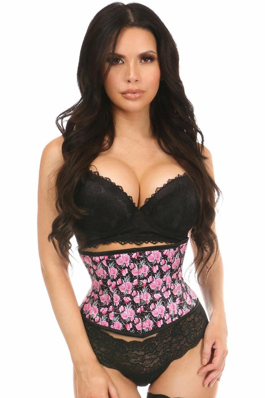 Lavish Floral Print Mini Cincher.