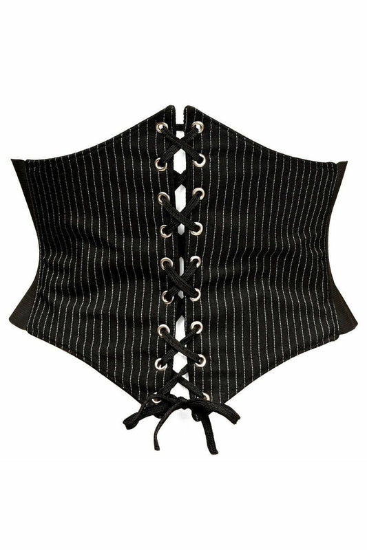 Lavish Pinstripe Corset Belt Cincher.