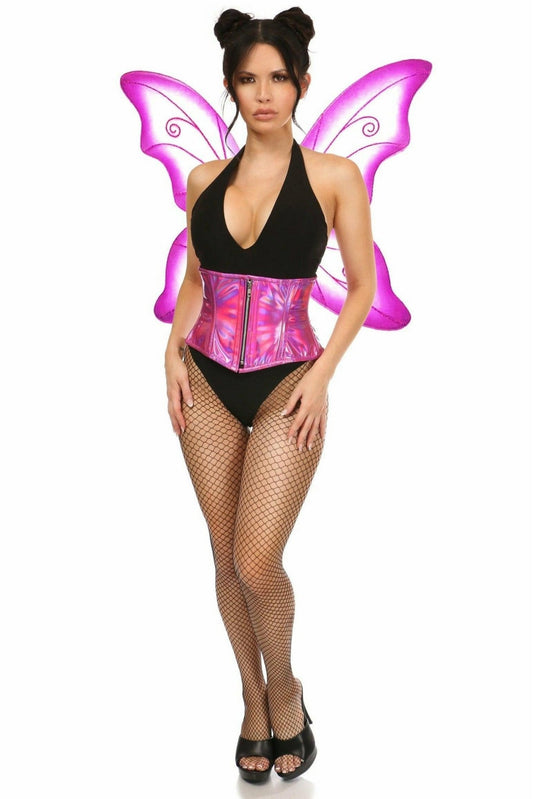Top Drawer 2 PC Fuchsia Pixie Fairy Corset Costume.