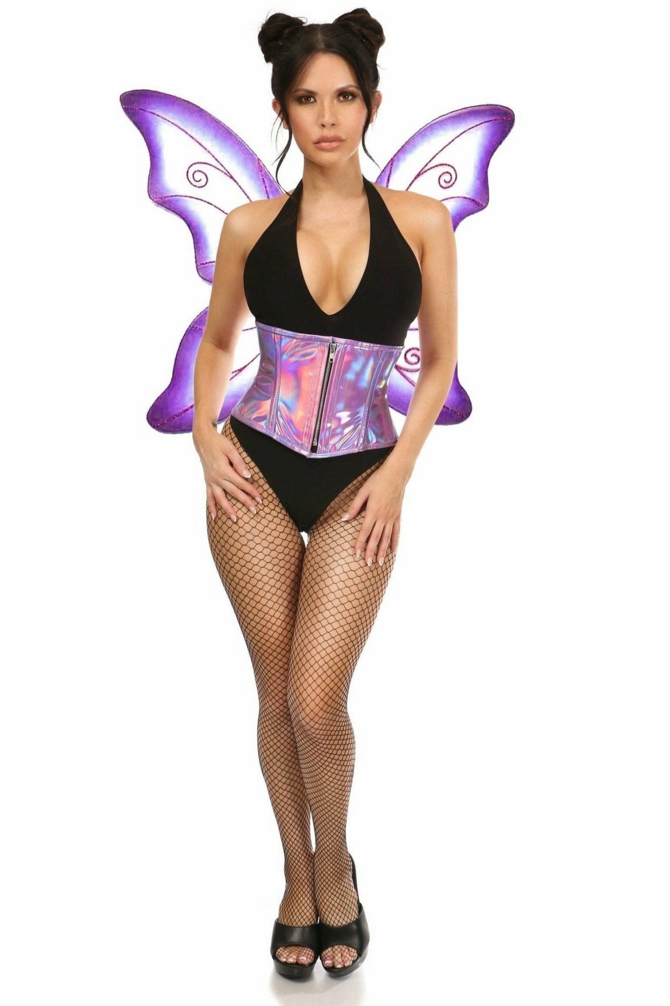 Top Drawer 2 PC Purple Pixie Fairy Corset Costume.
