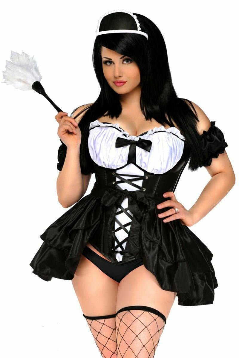 Top Drawer 4 PC French Maid Costume.