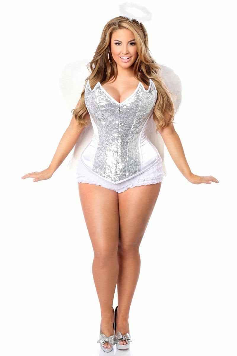 Top Drawer 4 PC Sweet Angel Corset Costume.