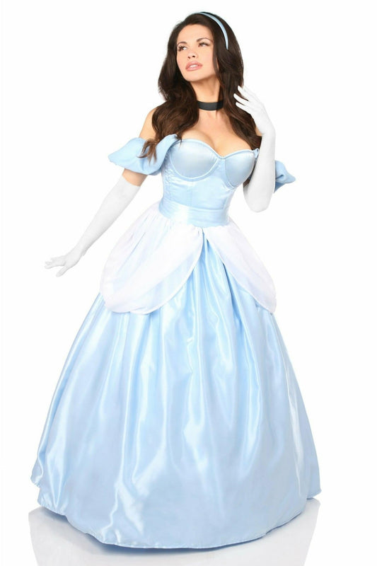 Top Drawer 6 PC Fairytale Princess Corset Costume.