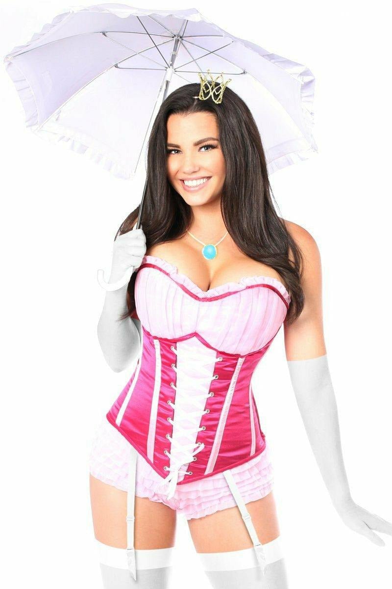 Top Drawer 6 PC Sexy Pink Princess Corset Costume.