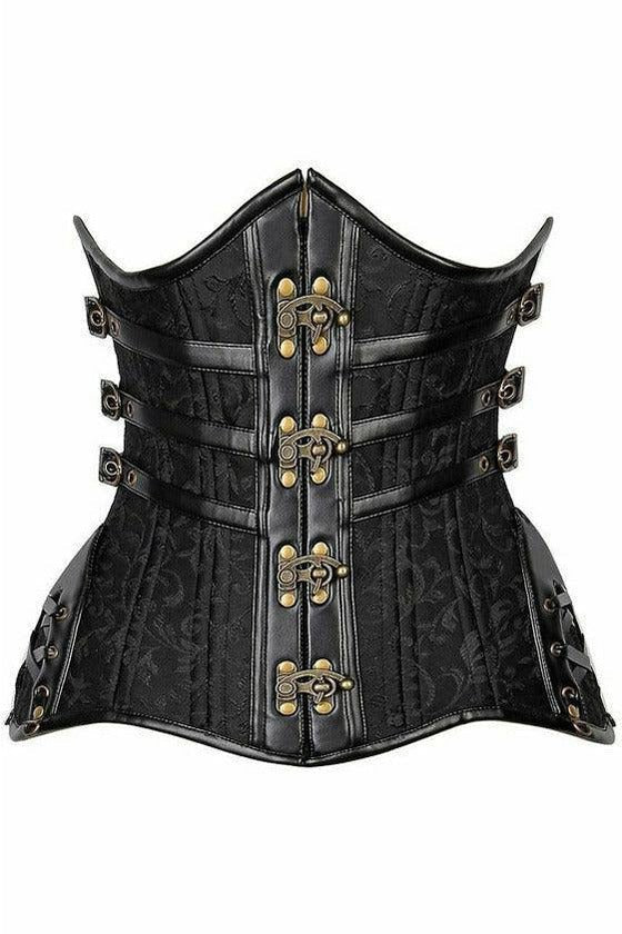 Top Drawer CURVY Steampunk Steel Double Boned Under Bust Corset.