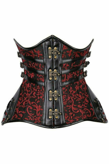 Top Drawer CURVY Steampunk Steel Double Boned Under Bust Corset.