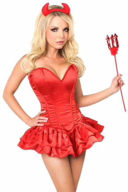 Top Drawer Delicious Devil Corset Dress Costume.