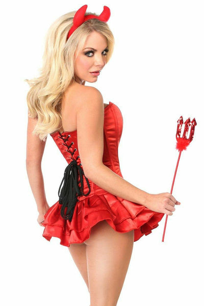 Top Drawer Delicious Devil Corset Dress Costume.