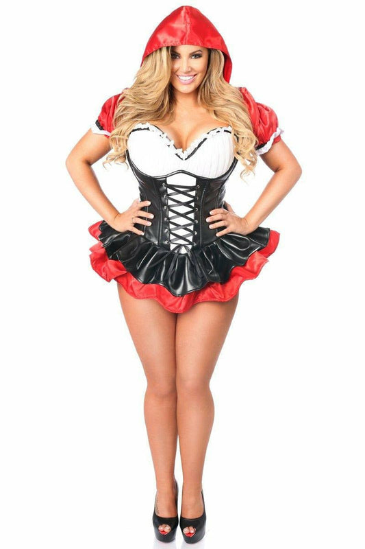 Top Drawer Premium Red Riding Hood Corset Dress Costume.