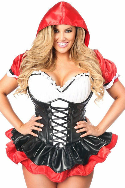 Top Drawer Premium Red Riding Hood Corset Dress Costume.