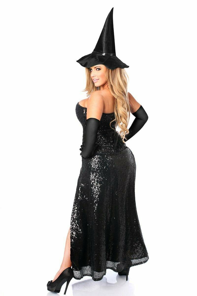 Top Drawer Premium Sequin Witch Corset Costume.
